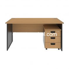 Meja Kantor Ukuran 140 - EXPO MP 140 + MP M03 / Beech 